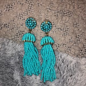 Beaded tassel earrings